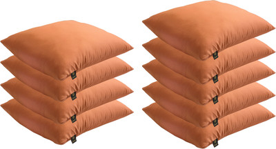 

Lushomes Solid Back Cushion Pack of 9(Orange)