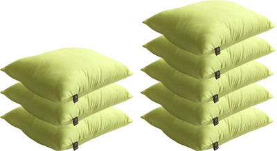 

Lushomes Solid Back Cushion Pack of 8(Lime Green)