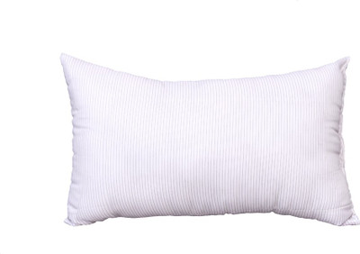 Styletex Polyester Fibre Stripes Sleeping Pillow Pack of 1(White)