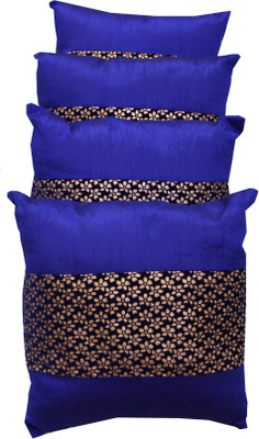 

Adishma Printed Throw Pillow Pack of 5(Orange, Green)