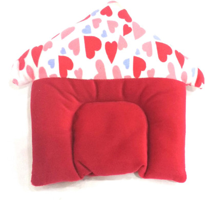 

Baby's Clubb Solid Bed/Sleeping Pillow Pack of 1(Red)