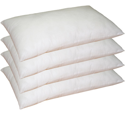 

Lushomes Plain Bed/Sleeping Pillow Pack of 4(White)