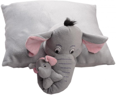 63% OFF on Tickles Polyester Fibre Solid Decorative Cushion Pack of 1(Grey)