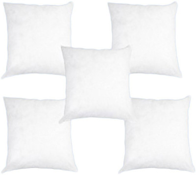 

PumPum Solid Throw Pillow Pack of 5(White)