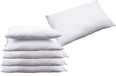 

Stop N Shop PLAIN Bed/Sleeping Pillow Pack of 6(White)