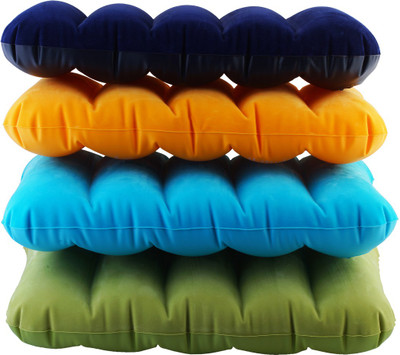 

Aarushi Plain Air Pillow Pack of 4(Blue, Green, Orange)