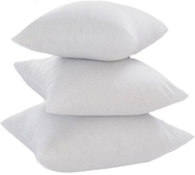 JDX Polyester Fibre Solid Cushion Pack of 3(White)