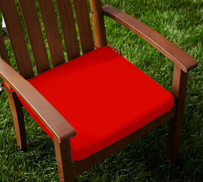

Lushomes Plain Chair Cushion Pack of 2(Tomato)