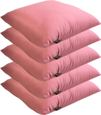 

Lushomes Solid Back Cushion Pack of 5(Pink)