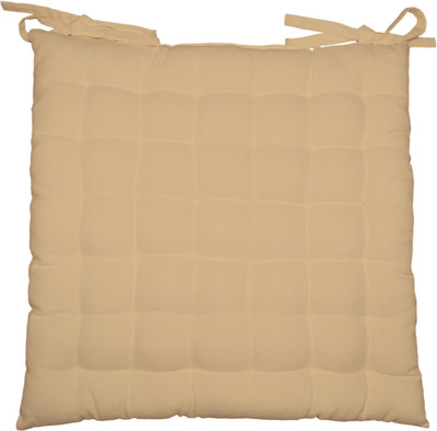 

Lushomes Solid Chair Cushion Pack of 1(Sand)