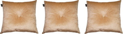 

Lushomes Plain Back Cushion Pack of 3(Beige)