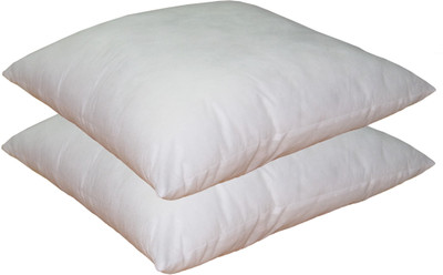 

Lushomes Plain Back Cushion Pack of 2(White)