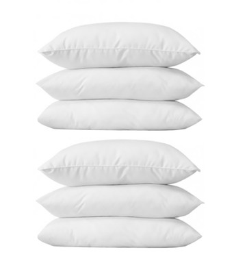 MEHAR HOME Solid Bed/Sleeping Pillow Pack of 6(Multicolor)