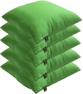 

Lushomes Solid Back Cushion Pack of 5(Green)