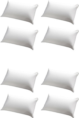 

JDX Striped Bed/Sleeping Pillow Pack of 8(White)