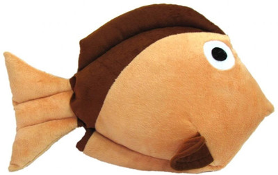 58% OFF on Tickles Polyester Fibre Animals Cushion Pack of 1(Brown)