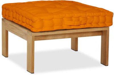 

Lushomes Solid Floor Cushion Pack of 1(Orange)