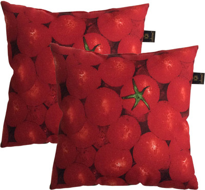 

Lushomes Printed Decorative Cushion(Red)