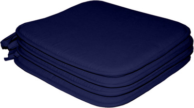 

Lushomes Solid Chair Cushion(Navy Blue)
