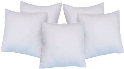 84% OFF on StyBuzz Polyester Fibre Solid Decorative Cushion Pack of 1(White)