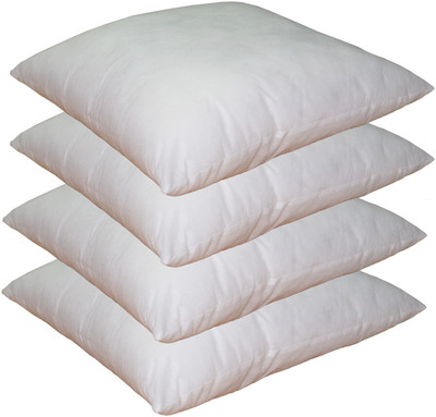 

Lushomes Plain Back Cushion Pack of 4(White)