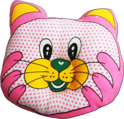 

Crack4Deal Dot Printed CAT Desigened Baby Pillow Pack of 1(Pink)