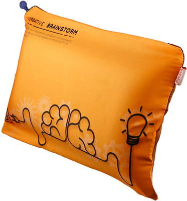 Nostaljia Air Solid Sleeping Pillow Pack of 1(Orange31)