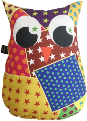

Lushomes Owl Decorative Cushion Pack of 1(Multicolor)