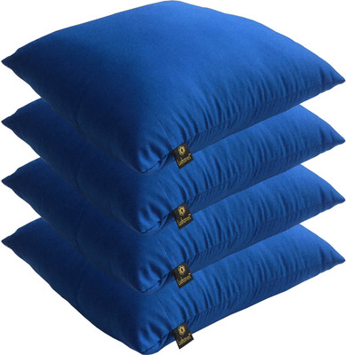 

Lushomes Solid Back Cushion Pack of 4(Cobalt Blue)