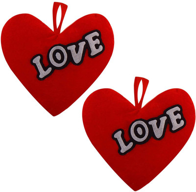 Halowishes Heart Boyfriend Pillow Pack of 2(Red)