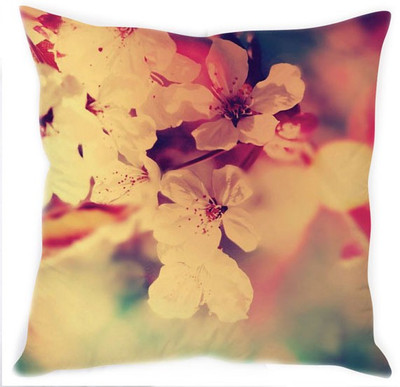 43% OFF on StyBuzz Polyester Fibre Printed Decorative Cushion Pack of 1(White)