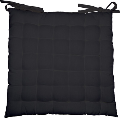 

Lushomes Solid Chair Cushion Pack of 1(Pirate Black)