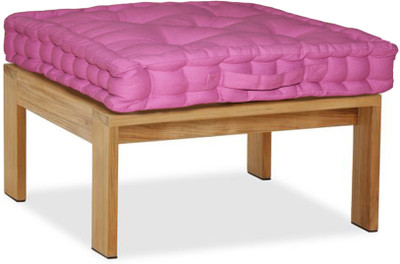 Lushomes Solid Floor Cushion Pack of 1(Lavender)