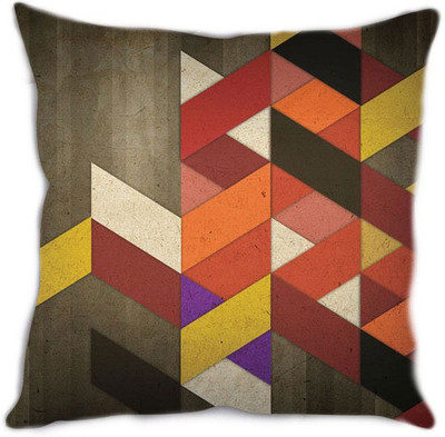 65% OFF on StyBuzz Polyester Fibre Abstract Cushion Pack of 1(White)