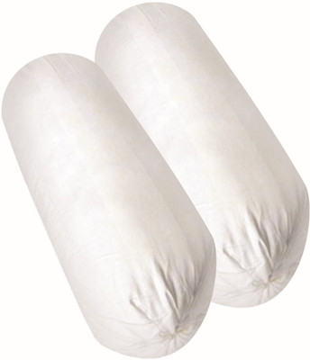 JDX Polyester Fibre Solid Bolster Pack of 2(White)