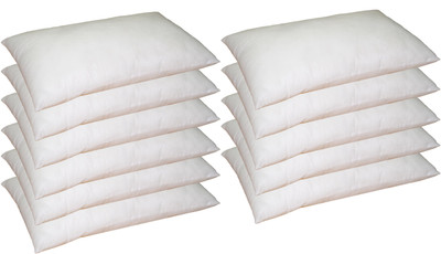 

Lushomes Solid Bed/Sleeping Pillow Pack of 10(White)