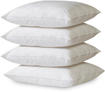

Kdecor Solid Air Pillow Pack of 4(White)