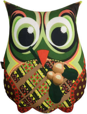 

Lushomes Owl Decorative Cushion Pack of 1(Multicolor)
