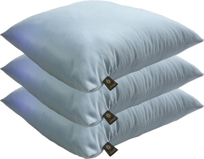 

Lushomes Solid Back Cushion Pack of 3(Light Blue)
