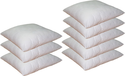 

Lushomes Plain Back Cushion Pack of 8(White)