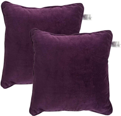 

Lushomes Plain Cushions Cover(Pack of 2, 40 cm*40 cm, Purple)