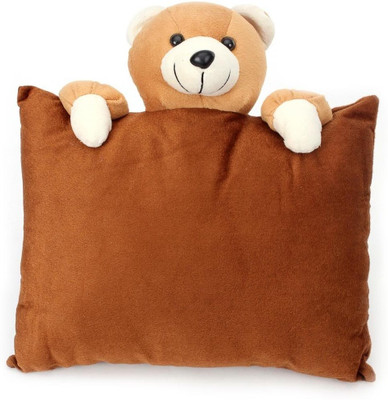 Tickles Polyester Fibre Toons & Characters Sleeping Pillow Pack of 1(Brown)