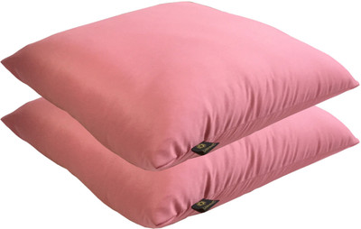 

Lushomes Solid Back Cushion Pack of 2(Pink)
