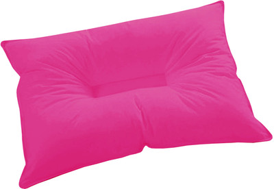 ZIKRAK EXIM Polyester Fibre Plaid Bed/Sleeping Pillow Pack of 1(Pink) ZIKRAK EXIM Polyester Fibre Plaid Bed/Sleeping Pillow Pack of 1(Pink)