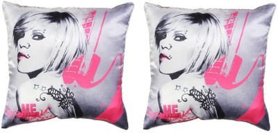

Welcome Cushions Printed Decorative Cushion Pack of 2(White)