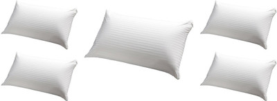 

JDX Striped Bed/Sleeping Pillow Pack of 5(White)