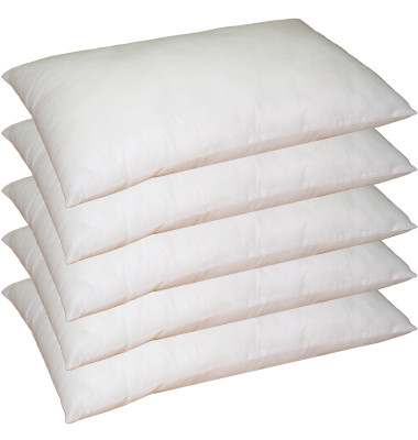

Lushomes Solid Bed/Sleeping Pillow Pack of 5(White)
