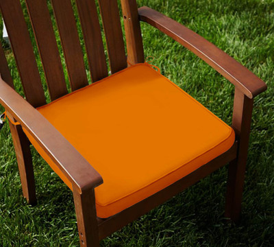 

Lushomes Solid Chair Cushion Pack of 2(Sun Orange)