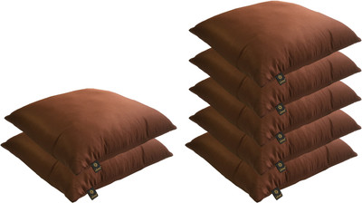 

Lushomes Solid Back Cushion Pack of 7(Choco)