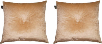 

Lushomes Plain Back Cushion Pack of 2(Beige)